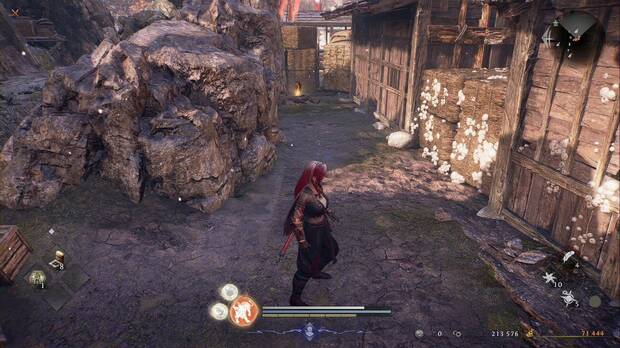 Nioh 3 - La fortaleza del miraje, amrita en el callej�n del segundo atajo, escondida tras un obst�culo ilusorio