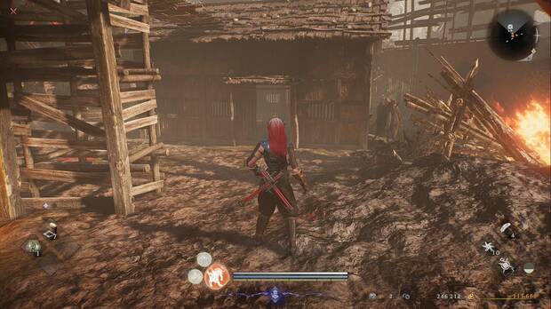 Nioh 3 - Una invasi�n feroz, caba�a a la izquierda de la pendiente al norte del campamento donde hay un cofre