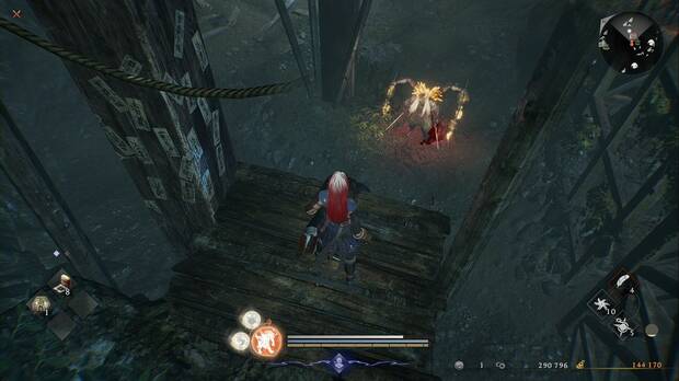 Nioh 3 - La causa del tigre, arrepticio magatsu en los cimientos del castillo de Saigagake