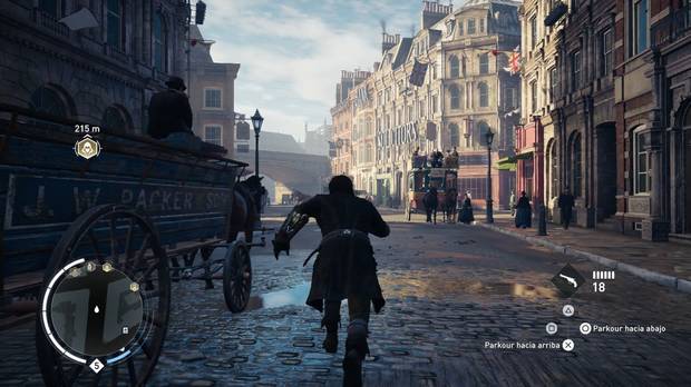 La recreación del Londres de 1868 es simplemente alucinante.