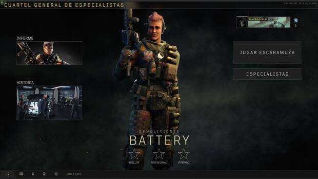 'Black Ops 4' tiene una pequeña historia que podremos desbloquear completando unos aburridos tutoriales para instruirnos sobre los especialistas.