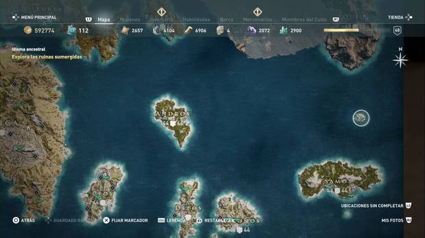 Isla Sin Nombre En Assasin S Creed Odyssey Todas Las Ubicaciones