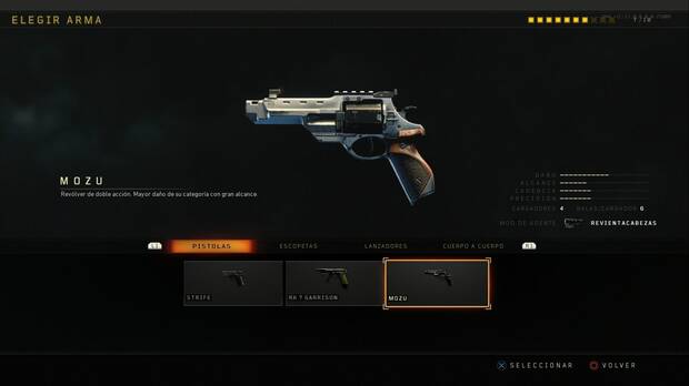 Pistolas en Call of Duty Black Ops 4