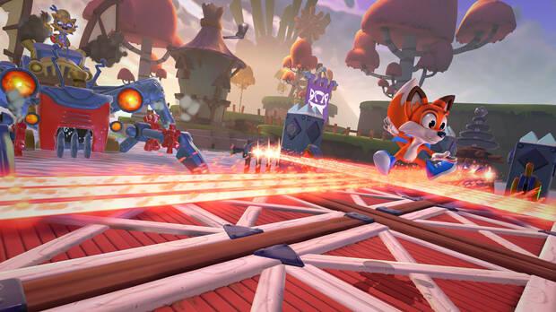 New Super Lucky's Tale en Nintendo Switch muestra un gameplay en modo porttil Imagen 2