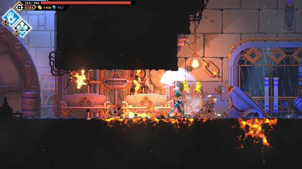 El apartado visual es realmente llamativo y posee una calidad muy notable, aunque nos ha recordado más de la cuenta al recreado en el sobresaliente 'Dead Cells'…
