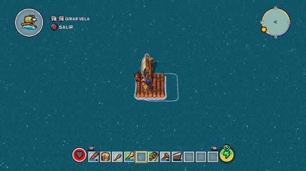 Cuando desbloqueemos la balsa lograremos llegar a nuevas islas con diversas caracter�sticas.