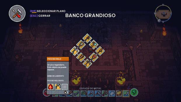 Si optamos por la exploraci�n de mazmorras y laberintos podremos conseguir armas mejoradas.