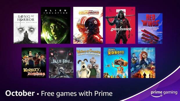 Juegos gratis de Prime Gaming en octubre de 2021.