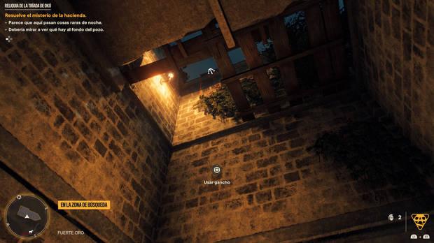 Far Cry 6: Reliquia de la Tríada de Okú - Gancho para trepar al tejado del fuerte