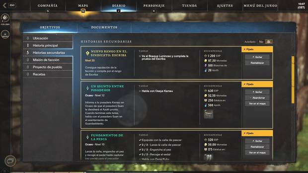 New World: misión de subida de nivel