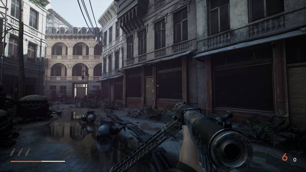 Técnicamente tiene decisiones un tanto extrañas, como dejar ‘cubemaps’ horribles como los de la puerta de atrás, que chocan con los reflejos perfectos del trazado de rayos en los charcos y otras superficies.