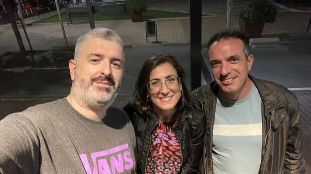 De izquierda a derecha: José De la Fuente, Gemma Abasolo y Rubén Mercado.