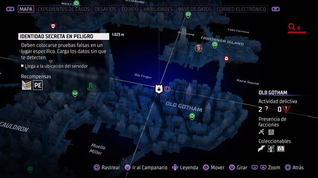 Gotham Knights - Ubicación de la identidad secreta en peligro nº 4 (Old Gotham)