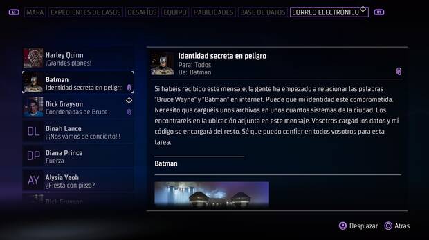 Gotham Knights - Desbloquear la actividad de identidad secreta de Batman