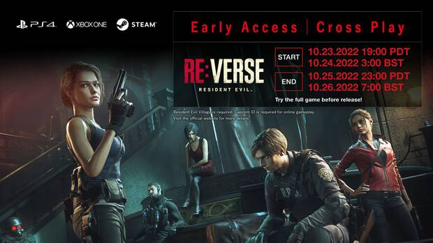 Resident Evil Re:Verse - Horarios acceso anticipado