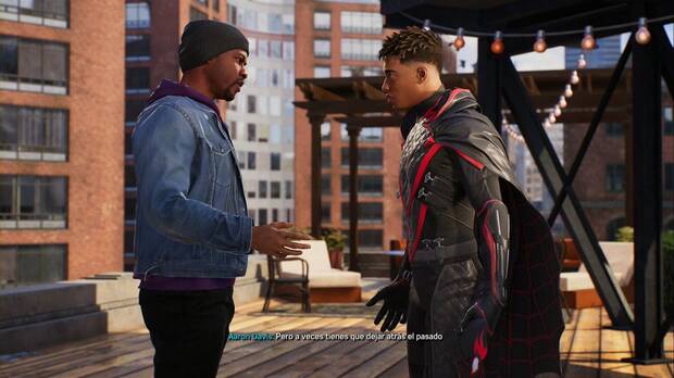 Marvel's Spider-Man 2 - Desagravios: Aaron recomienda a Miles que deje atrás el pasado
