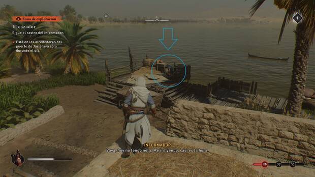 Assassin's Creed Mirage - Localización del informador del puerto