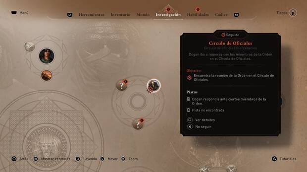 Assassin's Creed Mirage - Investigación del Círculo de Oficiales