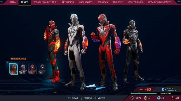 Marvel's Spider-Man 2 - Trajes de Miles Morales: Traje A.S.A.L.T.O., estilos