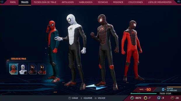 Marvel's Spider-Man 2 - Trajes de Miles Morales: Traje de Una gran responsabilidad, estilos
