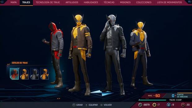 Marvel's Spider-Man 2 - Trajes de Miles Morales: Traje El mejor, estilos