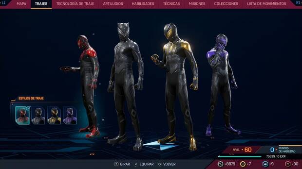 Marvel's Spider-Man 2 - Trajes de Miles Morales: Traje Por siempre, estilos