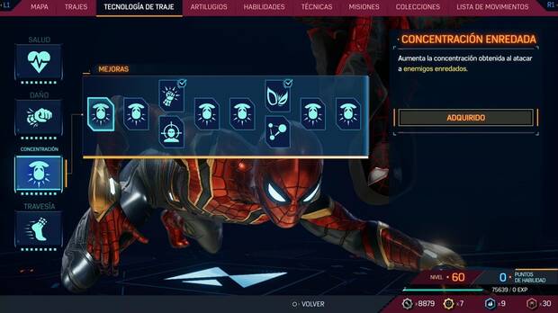 Marvel's Spider-Man 2 - Tecnología de traje: Concentración