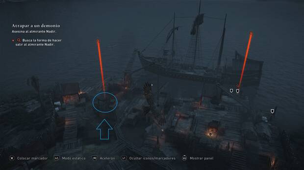 Assassin's Creed Mirage - Cómo hacer salir al almirante Nadir