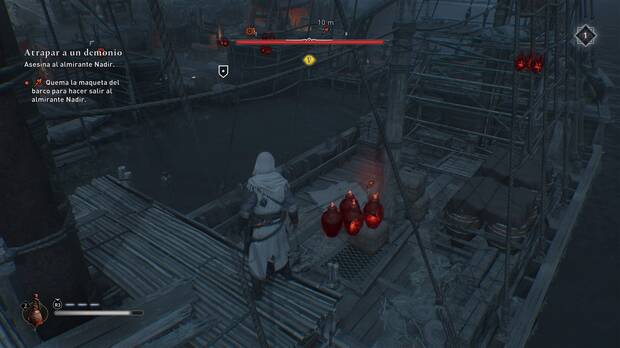 Assassin's Creed Mirage - Prender en llamas el barco del almirante Nadir