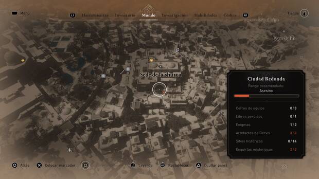 Assassin's Creed Mirage - Localización de la solución al enigma Recompensas
