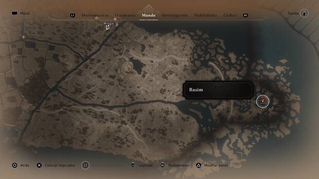 Assassin's Creed Mirage - Localización de la solución al enigma La cosecha de las ruinas