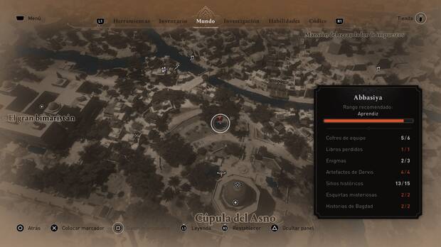 Assassin's Creed Mirage - Localización de la solución al enigma Deleite junto a la cúpula