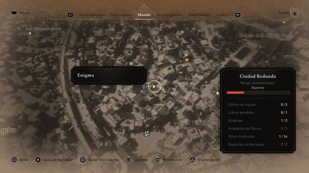 Assassin's Creed Mirage - Localización en el mapa del enigma Un regalo para ti