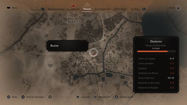 Assassin's Creed Mirage - Localización de la solución al enigma Solaz bajo las palmeras lloronas