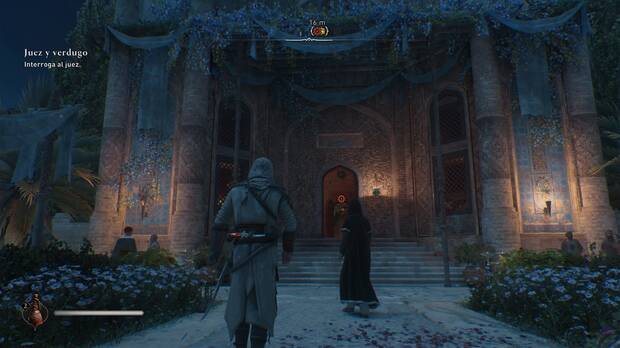 Assassin's Creed Mirage - Encontrar al juez en Audiencia del mazalim