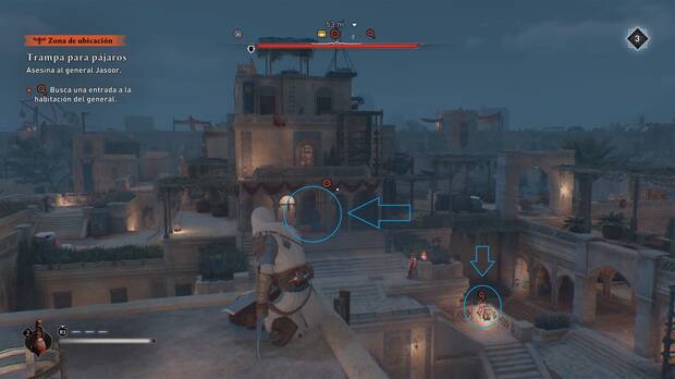 Assassin's Creed Mirage - Llave de la habitación del general Jasoor y puerta de entrada