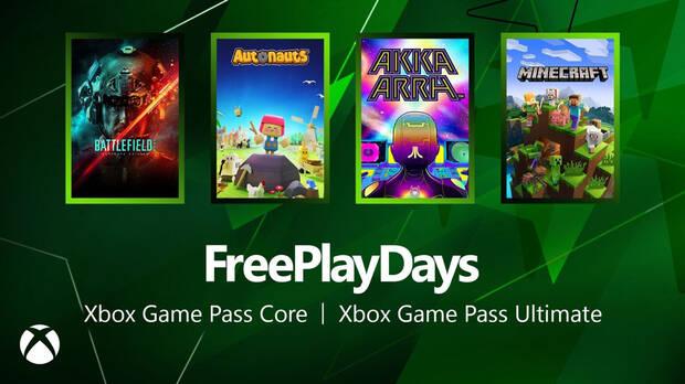 Nuevos juegos gratis de Free Play Days de Xbox.