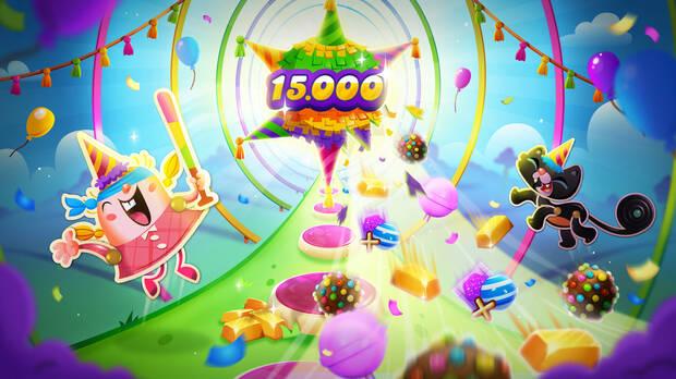 Imagen para conmemorar el nivel 15.000 de Candy Crush Saga