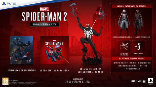 Marvel's Spider-Man 2 todas las ediciones disponibles, reserva, estndar, Digital Deluxe, y para coleccionistas