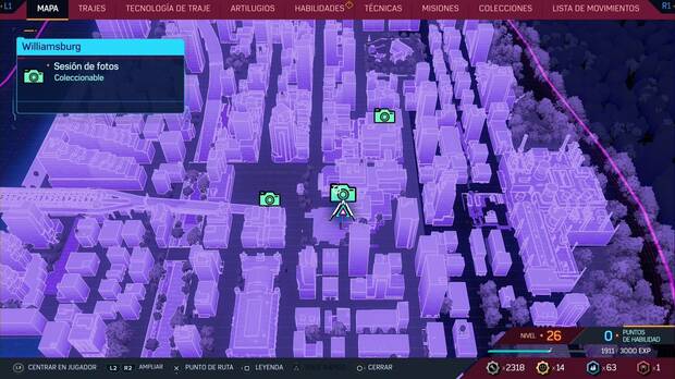 Marvel's Spider-Man 2 - Misiones de Brooklyn Visions: ubicación de las tres fotos en el mapa