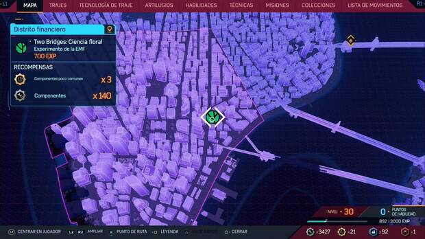 Marvel's Spider-Man 2 - Experimentos de la EMF: Two bridges, ciencia floral