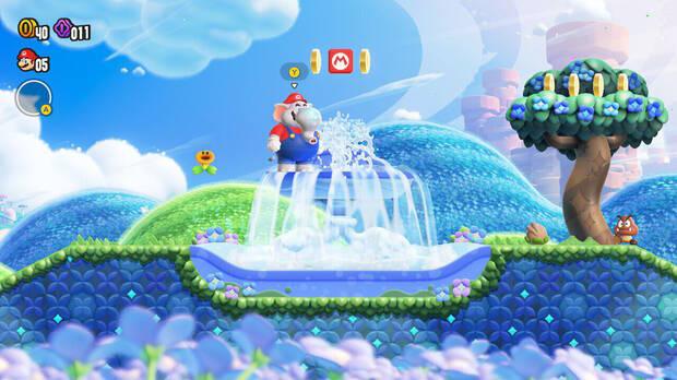Super Mario Bros. Wonder - Bloques ocultos dependiendo del personaje jugable