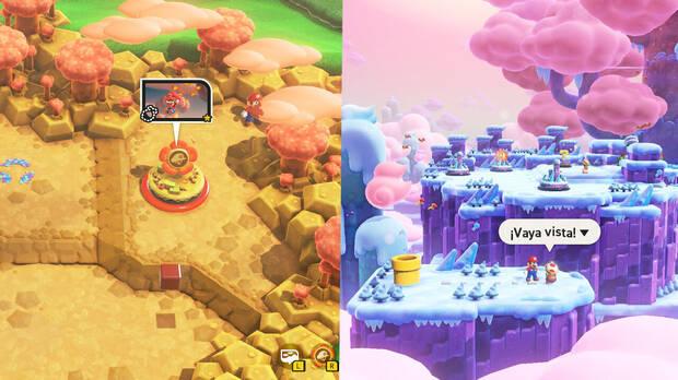Super Mario Bros. Wonder - Localización oculta #2 de Capitán Toad en el M1 - Pradera Tubirroca