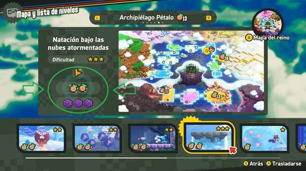 Super Mario Bros. Wonder - Conseguir la marca de verificación verde de un nivel