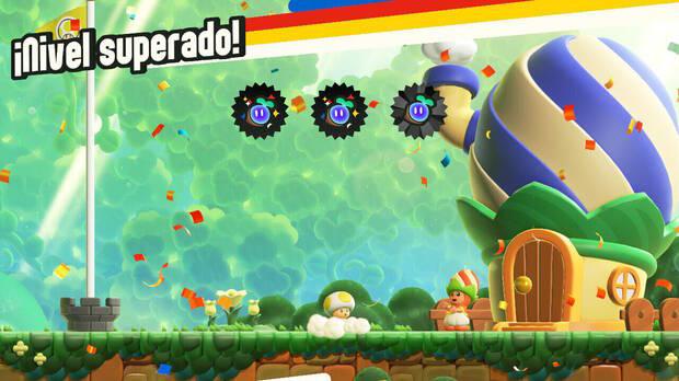Super Mario Bros. Wonder - Encontrar la salida secreta de un nivel para obtener la marca de verificación verde