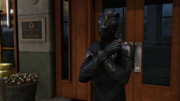 Marvel's Spider-Man 2 - Easter eggs: Miles hace el gesto de Wakanda por siempre