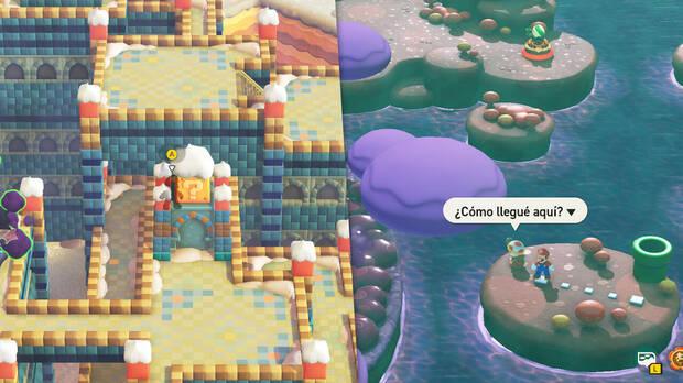 Super Mario Bros. Wonder - Localización oculta #5 de Capitán Toad en el M4 - Desierto Tostisol