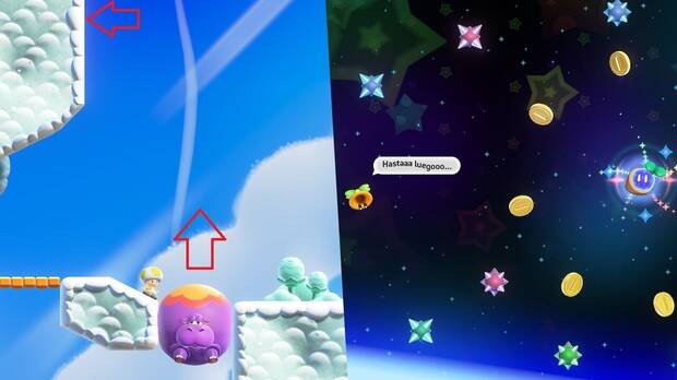 Super Mario Bros. Wonder - Localización de la Semilla maravilla #1 en Hipobótamos cósmicos
