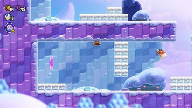 Super Mario Bros. Wonder - Localización de la Moneda púrpura #2 en Los Serpiés de la ruta montañosa