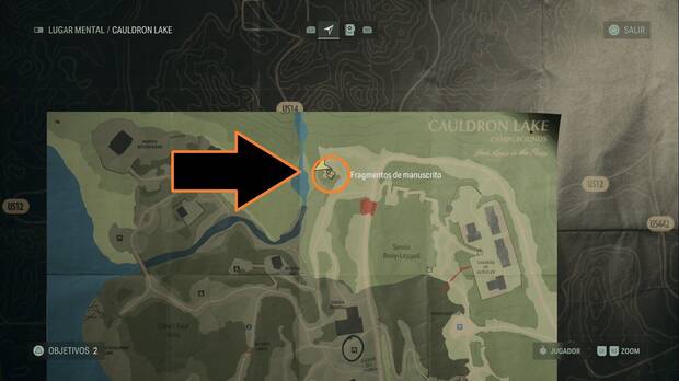 Alan Wake 2 - Fiambrera al noroeste de la Senda Bony-Legged: ubicación